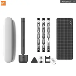 Новейший Xiaomi Wowstick 1F + Мини литиевая электрическая отвертка сплав корпус 3 светодио дный аккумуляторные батареи с 56 бит