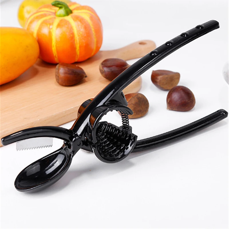

Best Selling Black Chestnut Bottle Opener Chestnut Shell Knife Open Knife Walnut Clip dual-use labor-saving Peeling Tool