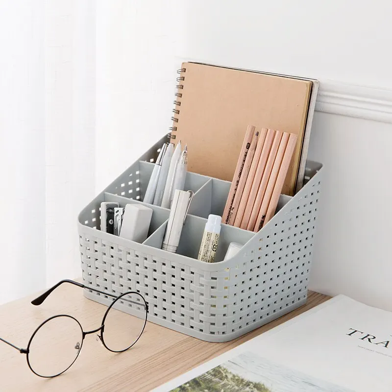 Hifuar Plastic Makeup Organizer Jewelry Necklace Nail  Earring Cosmetics Storage Container Drawer Home Desktop Storage Box Women