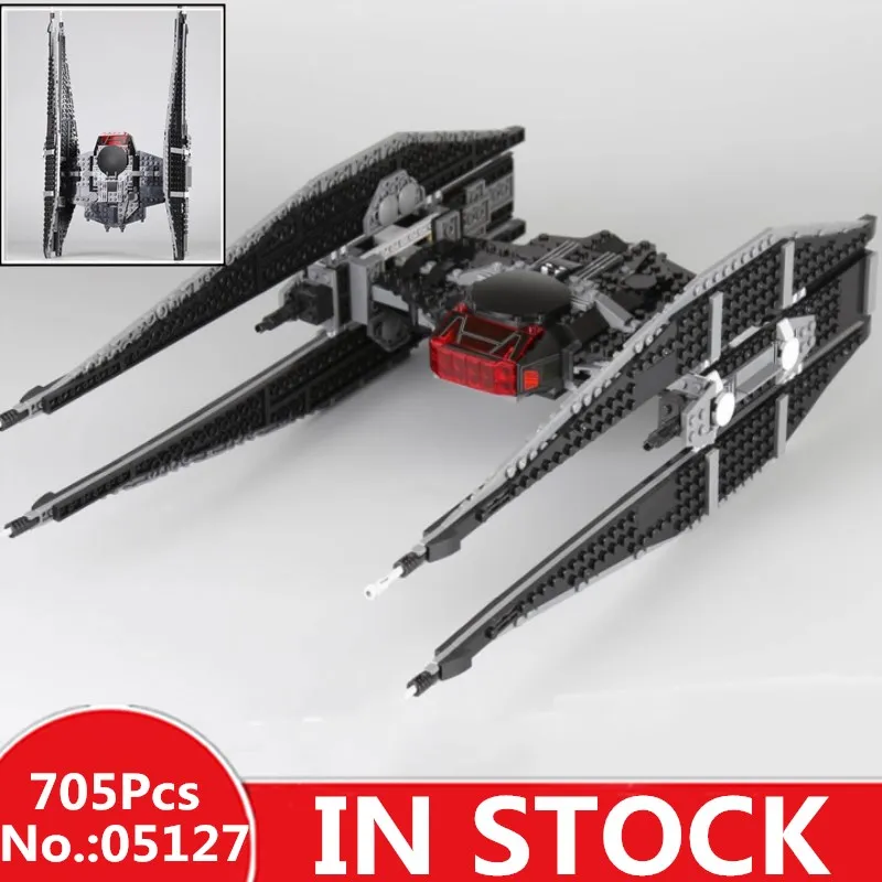 

IN STOCK H&HXY 05127 705Pcs Star The Tie Model Fighter wars lepin Building Blocks Bricks Educational Toys Christmas Gifts 75179