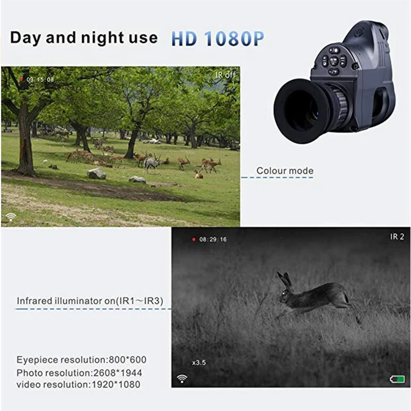 PARD night vision riflescope sight aiming modified infrared night vision ,Quick disassembly day and night use IR Monocular