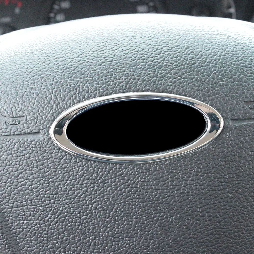 Jameo Auto 2 шт./компл. ABS Хромированная внутренняя отделка Руля Наклейка для Ford C MAX CMAX