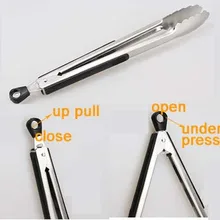 Щипцы из нержавеющей стали для барбекю зажим посуда еда зажим для хлеба клип кухонный прихват