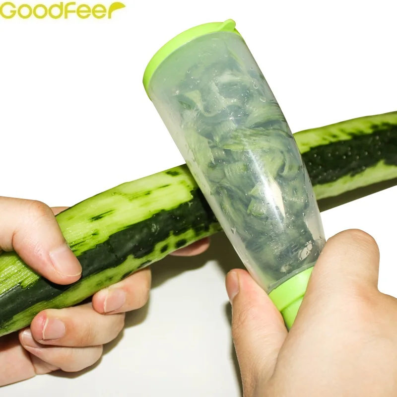 Goodfeer практичная Овощечистка для фруктов и овощей с подставкой под кожуру коробка