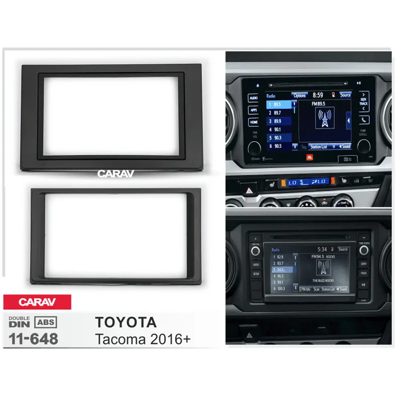 

CARAV 11-648 Car Radio Fascia Panel for TOYOTA Tacoma 2016+ Stereo Fascia Dash CD Trim Installation Kit