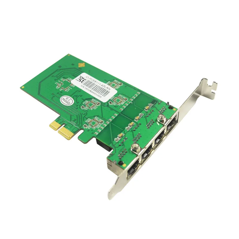 PCI-Express 4-порт Gigabit Ethernet сервер сетевой карты 10/100/1000 Мбит/с RTL8111 Чипсет