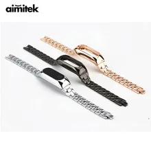 Замена металлического ремешка из нержавеющей стали для Xiaomi mi band 2 mi band 2 умный Браслет фитнес-трекер Замена аксессуаров