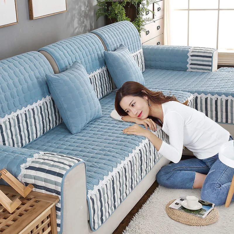 

Four Seasons Available Sofa Cover Cotton Printed Sofa Towel Universal Non-Slip Sofa Cover 1/2/3/4 Set Sofa Cushion