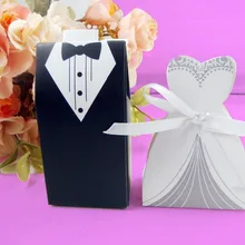 Лидер продаж Жених и невеста Box! 1000 пар = 2000 шт. Жених и невеста свадебный Коробки Подарочная коробка конфет