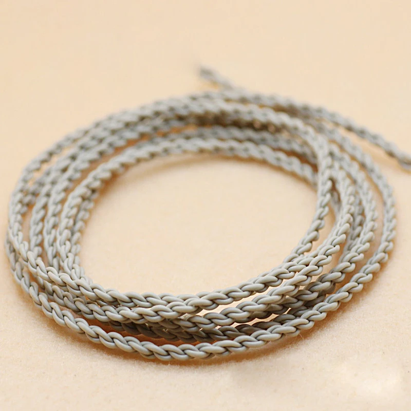 

1m DIY Earphone Cable headphones moving iron single crystal copper E800 wire sea heart line silver plated line headphone
