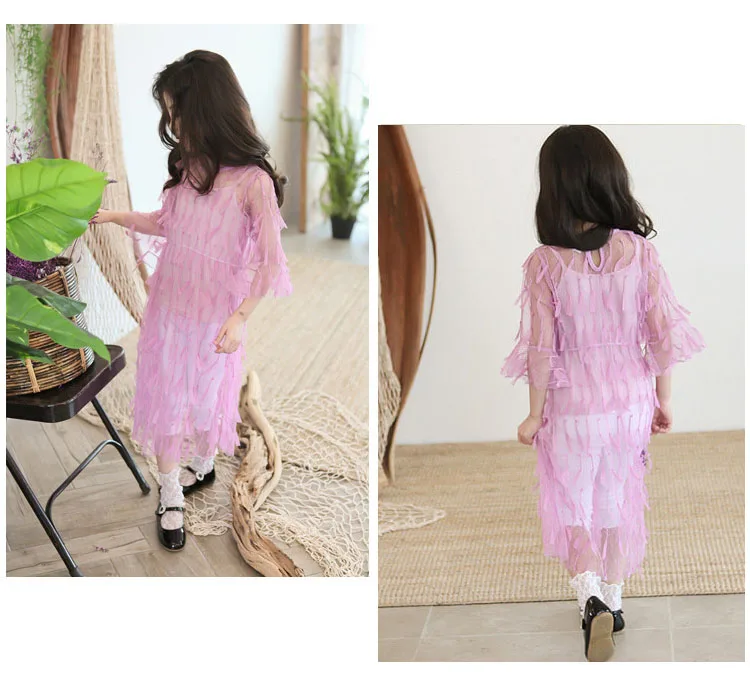mesh see-through dress evening party kids teen clothes maxi long mesh 2018 summer dress for girls flare sleeve princess dresses 4 5 6 7 8 9 10 11 12 13 14 15 16 17  years little big girl party dress birthday dress girls dresses for party  (1 (15)