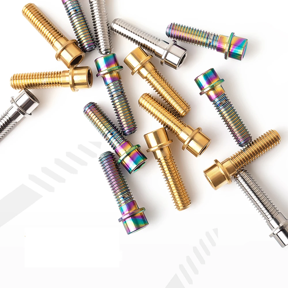 Велосипедный руль полый винт M5x18mm титановый сплав горный мертвый Летающий дорожный складной велосипедный винт для подъемного механизма велосипедные части
