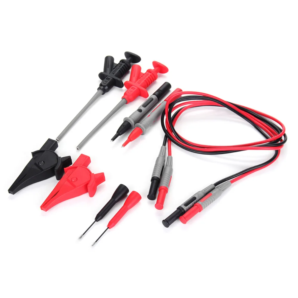 12PCS Multimeter Test Probe Test Clip Lead Kit Heavy Duty Banana Tester Setin Parts