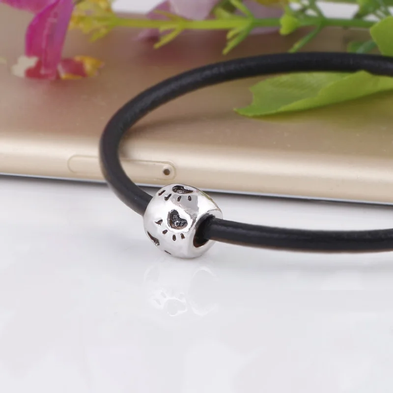 10 шт. партия серебряные подвески в виде следов собаки|bead spacers|for pandorabig hole |