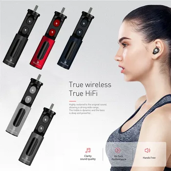 

Mini Wireless Earphone TWS In-ear Waterproof Stereo Sports Bluetooth Earbud with Charging Pod GDeals