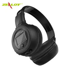 ZEALOT B570, Bluetooth гарнитура с глубоким басом, FM радио, Hi-Fi, шумоподавление, беспроводные стерео музыкальные наушники с микрофоном, светодиодный экран