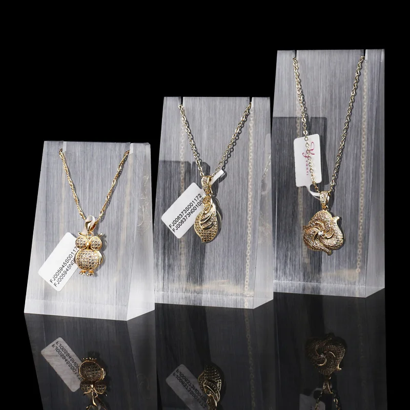 Buy Frosted White Clear Lot of 3 Pendant Display Holder Acrylic Pendant Display