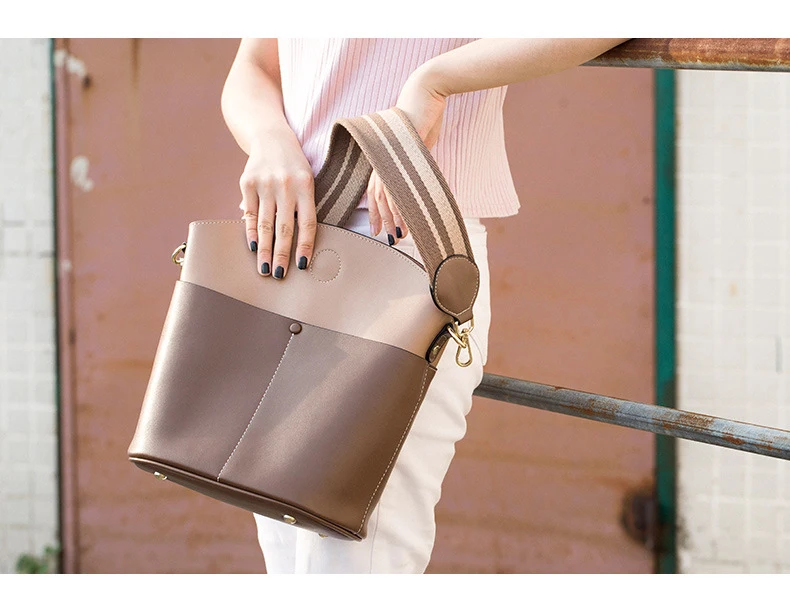 Women genuine leather shoulder bag 13