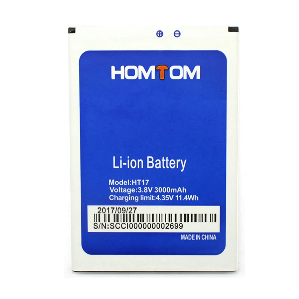 

New 3.8V 3000mAh Battery for HOMTOM HT17 HT 17 Pro Battery Mobile Cell Phone Battery high quality