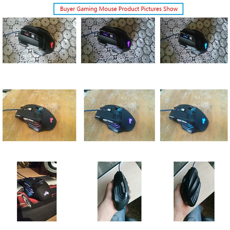 Wired Gaming Mouse Professional 7 Buttons Adjustable 5500DPI USB Cable LED Optical Gamer Mouse for Laptop Mice PC Drop Shipping Wired Gaming Mouse Professional 7 Buttons Adjustable 5500DPI USB Cable LED Optical Gamer Mouse for Laptop Mice PC Drop Shipping