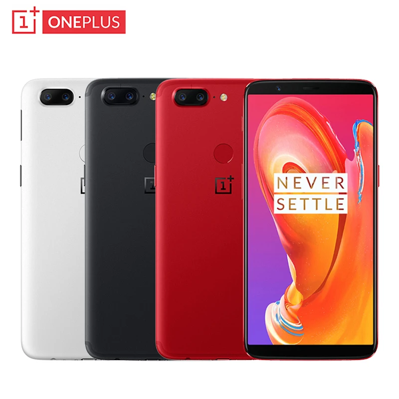 Сотовый телефон OnePlus 5 T, 6,01 дюймов, 8 ГБ ОЗУ, 128 Гб ПЗУ, Восьмиядерный процессор Snapdragon 835, Android 7,1, двойная задняя камера, NFC Смартфон