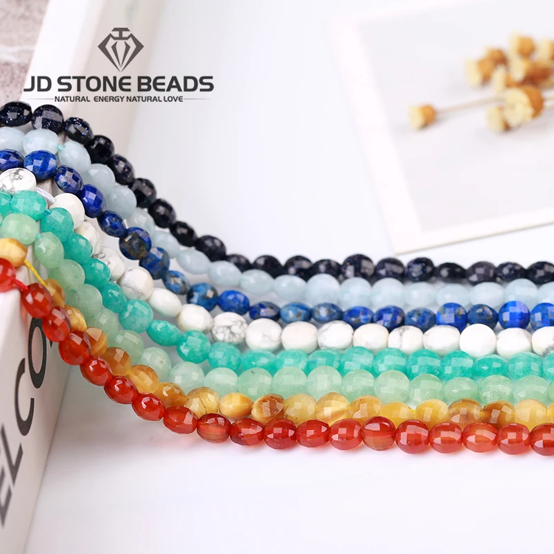 

Natural Faceted Round Stone Beads Personalized Red Agate Accessory Ornament Wholesale Price Gemstone Beads For Jewelry Making