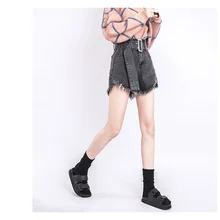 Женские однотонные джинсовые шорты с карманами Новое поступление летние короткие брюки Feminino повседневные джинсы 1955