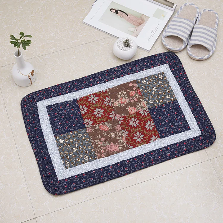Quilted Quilted Floor Mat Carpet Door Mat Bedroom Kitchen Foyer