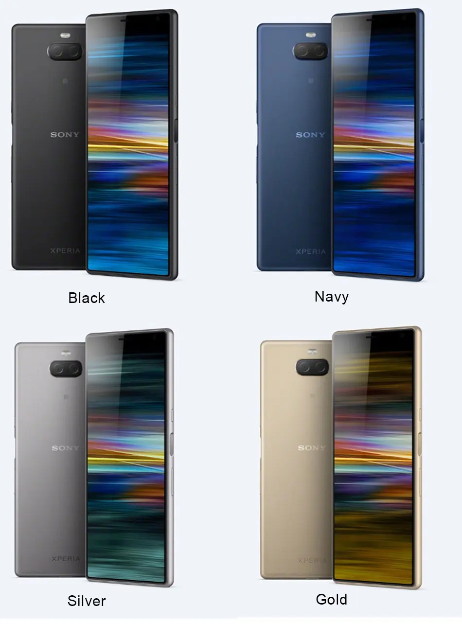 Мобильный телефон Sony Xperia 10 Plus I4293, 4G LTE, 6,5 дюймов, 6 ГБ ОЗУ, 64 Гб ПЗУ, Восьмиядерный процессор Snapdragon 636, Android 9,0, две sim-карты, NFC