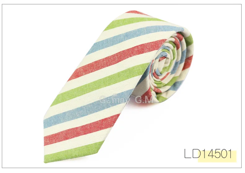 New Fashion Mens Ties Cotton Necktie for Men Causal Stripe Tie For Man Bussines Corbatas Bridegroom Party Slim Neckties