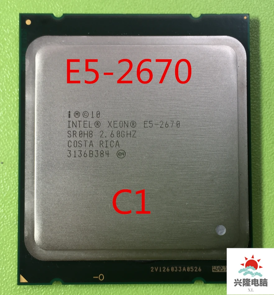 Для процессора Intel Xeon Φ 20M кэш/2 60/GHz/8 00 GT/s SROH8 C1 GA 2011 E5 2670 рабочий 100% бесплатная