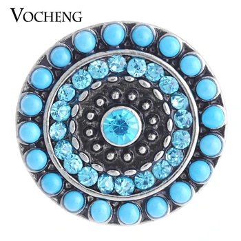 

10PCS/Lot Wholesale Vocheng Snap Charms Orange Blue Black Bead 18mm Interchangeable Charms Vn-1072*10 Free Shipping
