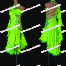 Competition Latin dance dress,tango salsa samba dance dress,latin dance wear,salsa dress,DMC stones fringe latin dress,Girls