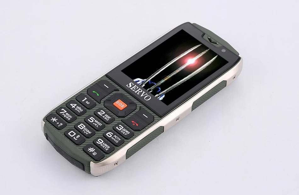 Мобильный телефон SERVO H8, 2,8 дюймов, 4 sim-карты, 4 режима ожидания, Bluetooth, фонарик, GPRS, 3000 мАч, внешний аккумулятор, телефон с клавиатурой на русском языке