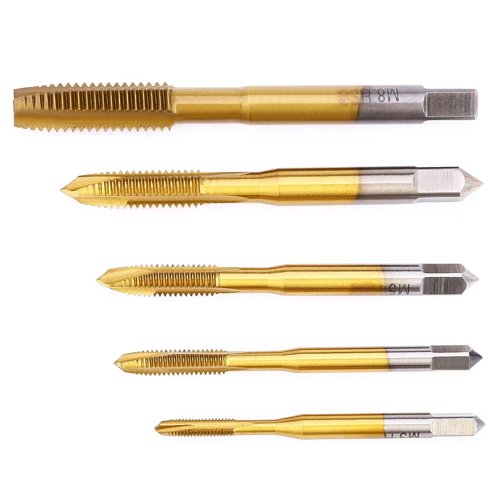 M3 M4 M5 M6 M8 High Speed Steel 6542 Drill Bit Titanize Spiral Pointed