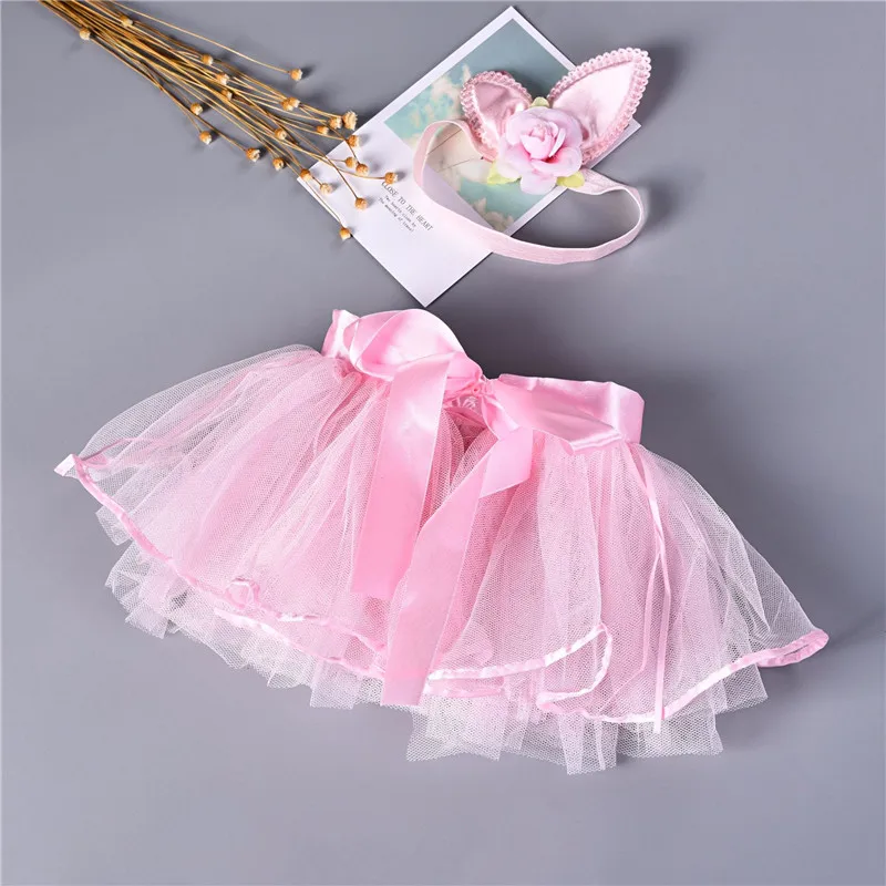 

Toddler Baby Girls TUTU Skirts with Unicorn Headband Party Princess Costume Dance Pettiskirt 0-2Y Child Clothes Ball Gown A363