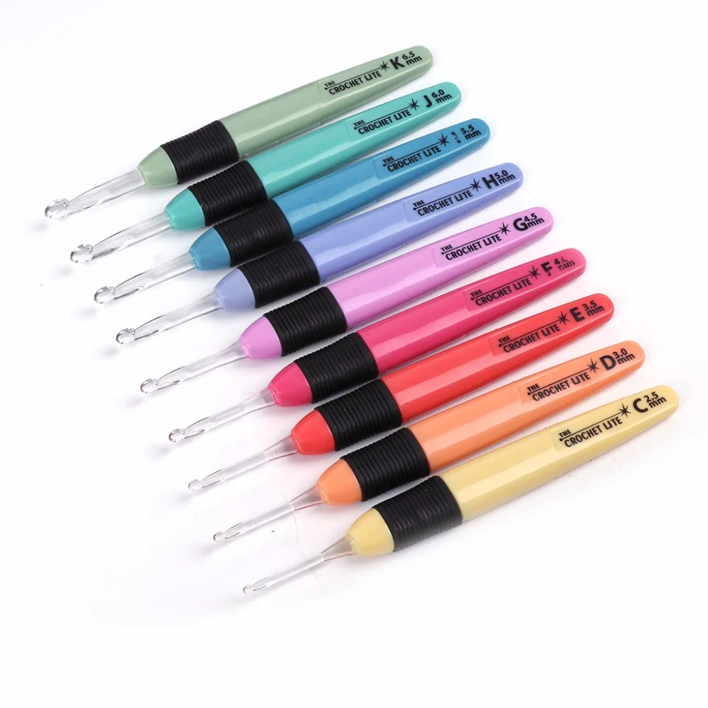

1PCS LED Light Crochet Aluminum Hook Set Light Up Knitting Needles Weave Sewing Tool Craft