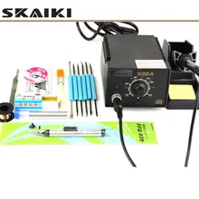 Skaiki 936A набор большой мощности регулировка температуры антистатический телефон ремонт компьютера Бессвинцовая паяльная станция с 5 шт. наконечниками