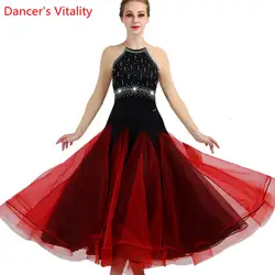 Леди Бальные платье для танцев 2018 новые модные женские туфли вальс современные танцевальные костюмы латинских танцев Танго для