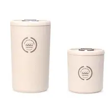 Hot Sale Wheat Fiber Seal Jars Grains Storage Boxes Spice Jar Kitchen Storage Cans Kitchen Storage Organization A30