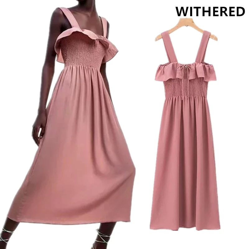 

Withered england party dress women strapless ruffles sexy elastic vestidos summer dress maxi dress 2 piece set plus size