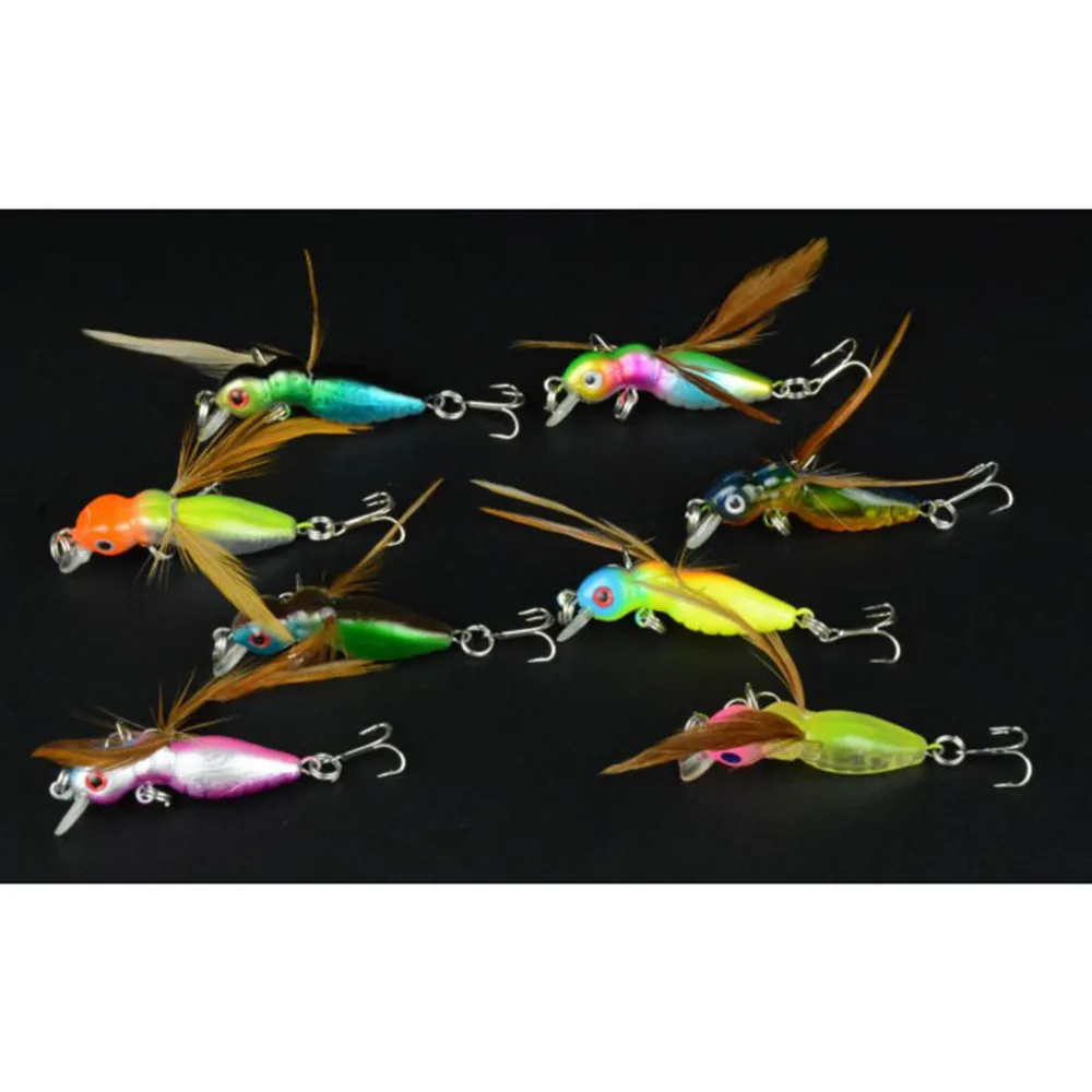 

HENGJIA Fly Insect Lure Deep Hard Bait Ocean Rock Fish Artificial Baits Style insect lure fish bait cheap fishing lurs 10 Hook