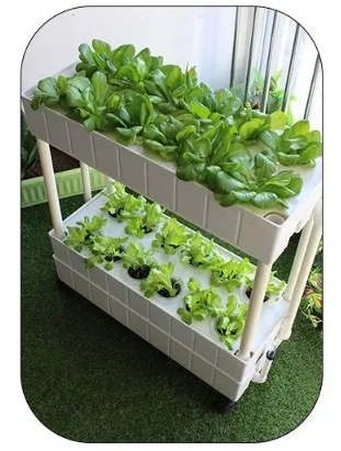 Передвижной умный плантатор для домашнего использования Вертикальная садовая Гидропоника система с растительным светом - Цвет: 2 floors