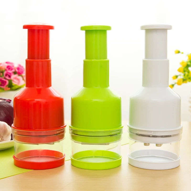 

3 Colors Practical Universal Kitchen Cooking Tools Pepper Potatoes Tomato Onion Slicer Chopper Vegetables Fruits Salad Cutter