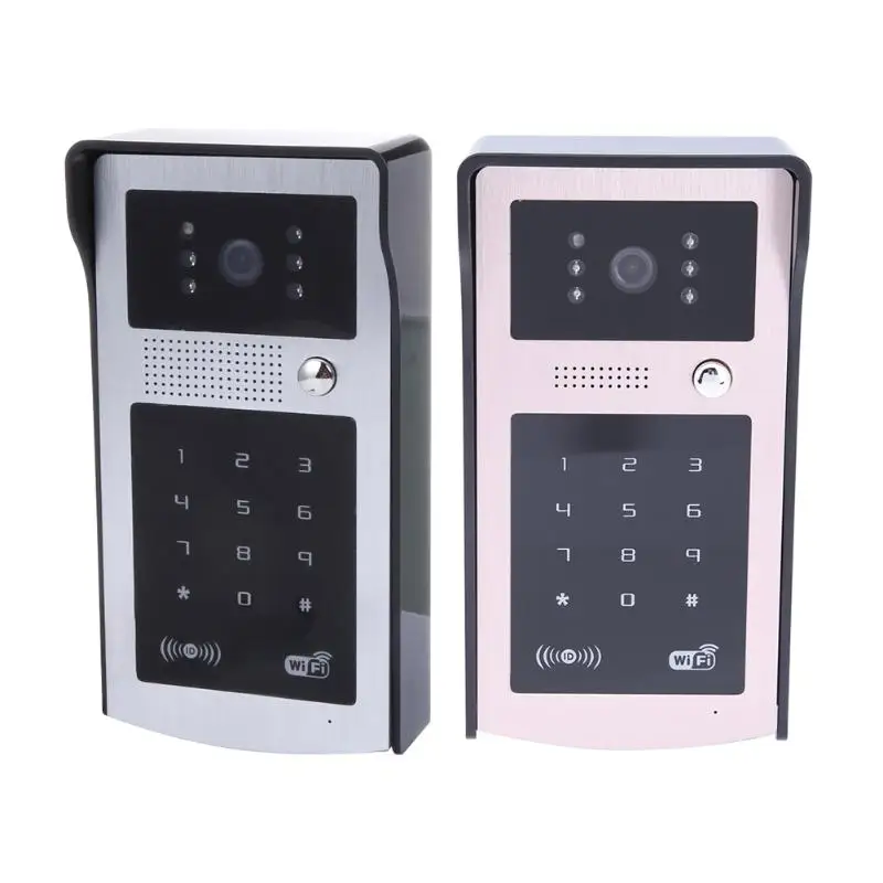 New Code Keypad IP Wireless WiFi Video Intercom Door Phone Intercom Waterproof iPhone Android APP Mobile Doorbell  A8 Alarm
