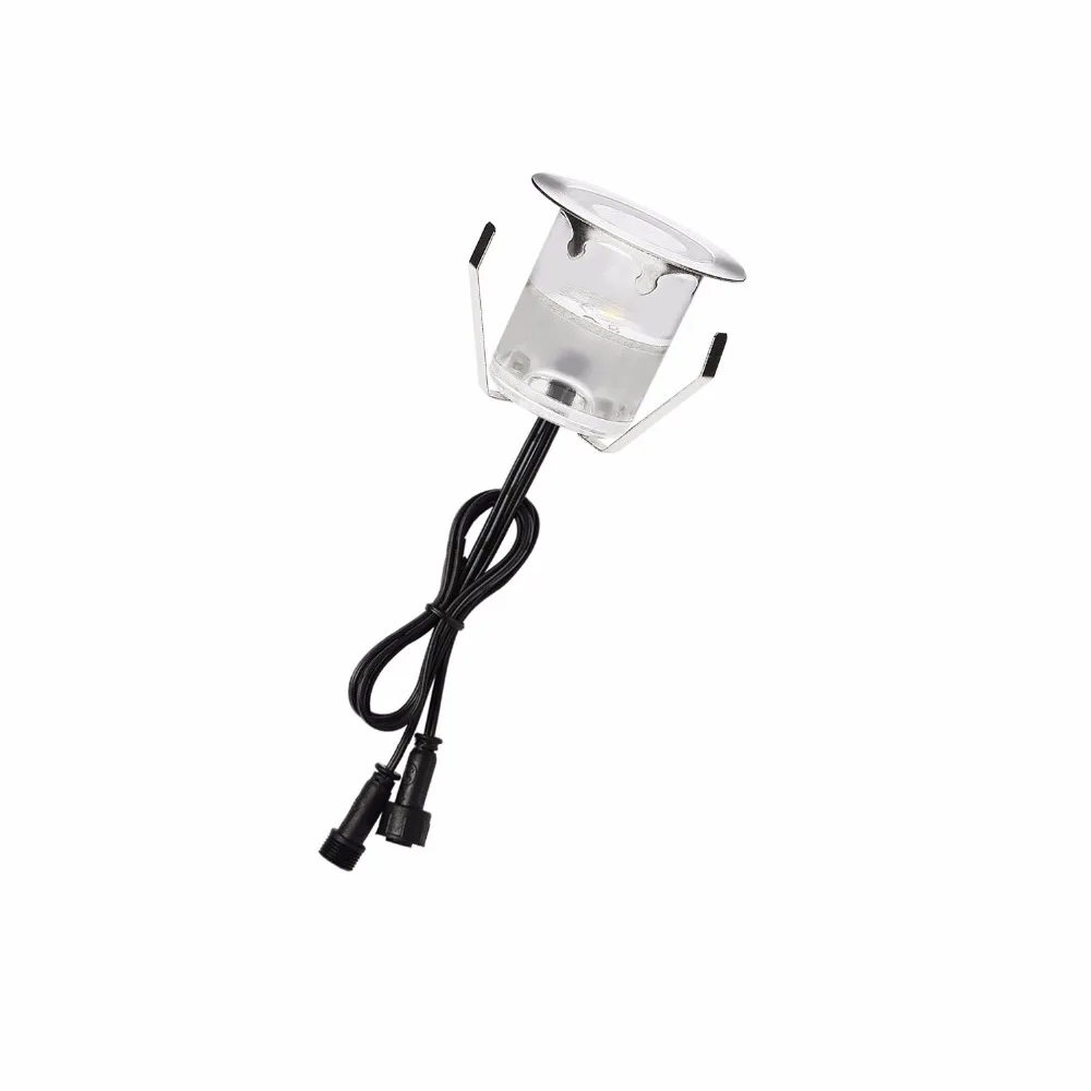 Emissor de Luz Deck ao ar Livre do Jardim do Pátio Conduziu a Iluminação da Paisagem da Em-terra Qaca Baixa Tensão Diodo Escadas Decoração 20 Pçs - Set B110-20 0.6 w 16 Cheap Lâmpadas subterrâneas