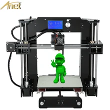 2016 высокое качество экструзии алюминия anet 3d-принтер легко собрать reprap prusa i3 3d принтер diy kit с бесплатными нитей подарок