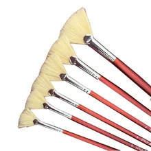 6 шт. Красный Держатель для ручек кисть для рисования разные размеры щетки для веера акварельные/масляные краски Рисование гуашью художественная игрушка для школы и офиса