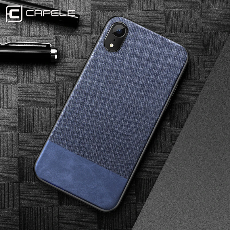 

CAFELE Fabrics Case for iphone Xr Xs Max Ultra Thin Soft TPU Edge Business Phone Cover for iphone Xr Xs Max Anti Knock Case