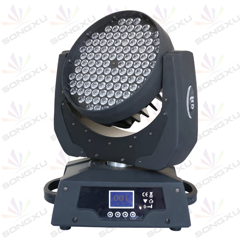 SONGXU F light чехол 4 шт./партия 108x3 Вт RGBW светодиодный светильник с подвижной головкой
